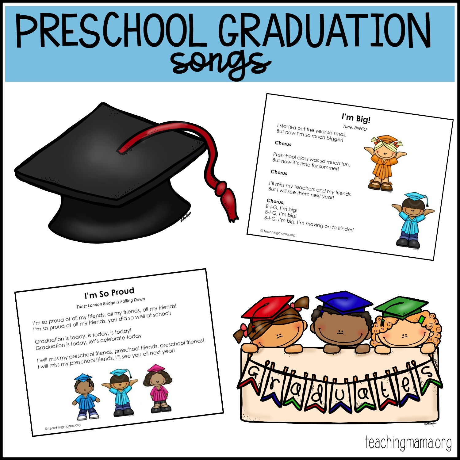 Preschool Graduation Songs Free Printables U0026 More Ideas