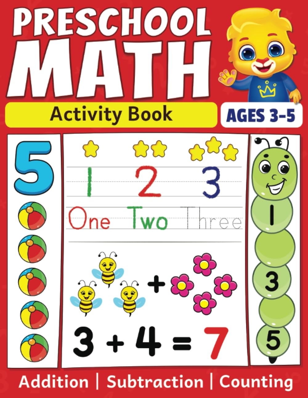 Preschool Math Activity Book Learn To Count Number Tracing Addition And Subtraction Fun Educational Workbook For Kids Toddler U0026 Preschool Learning Activities For 3 5 Year Olds Downloadable Worksheets
