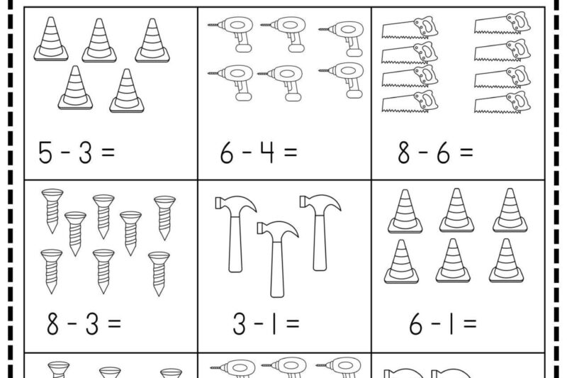 Math Worksheets For Pre Kindergarten