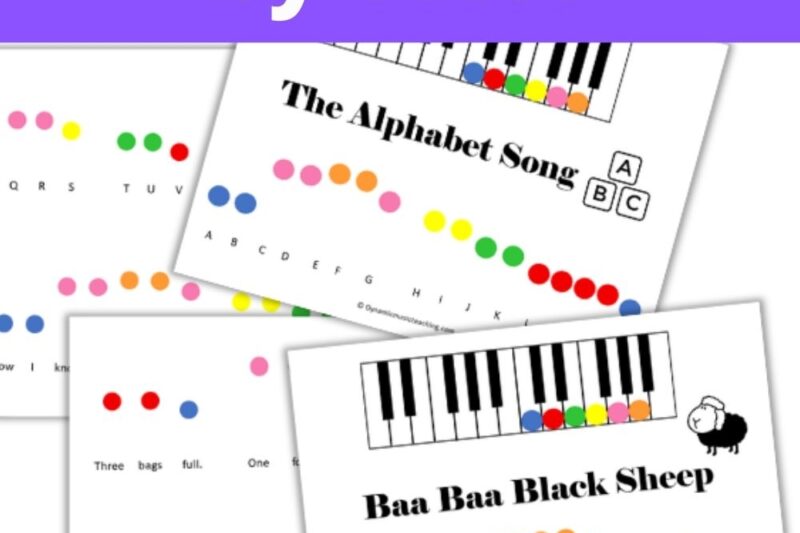 Piano Teaching Printables Preschool Free