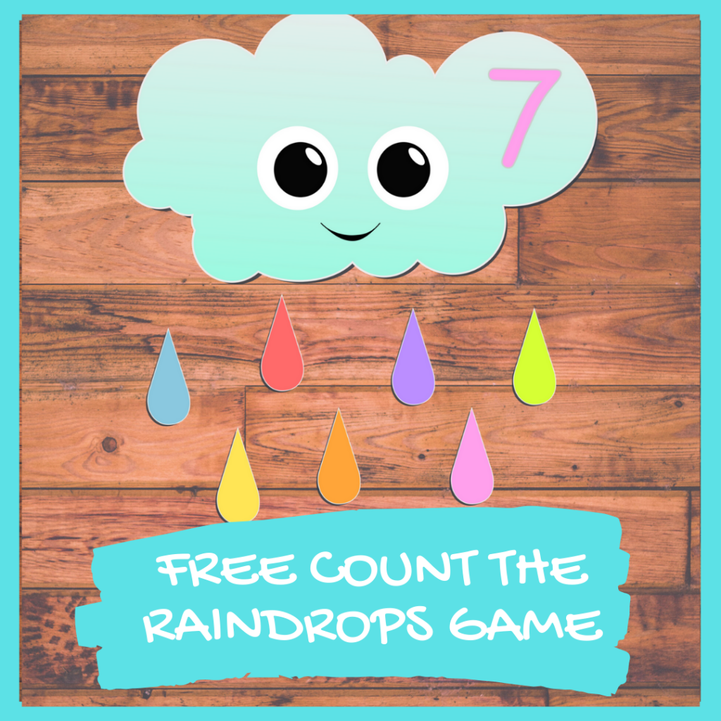Rain Drop Name Preschool Printable