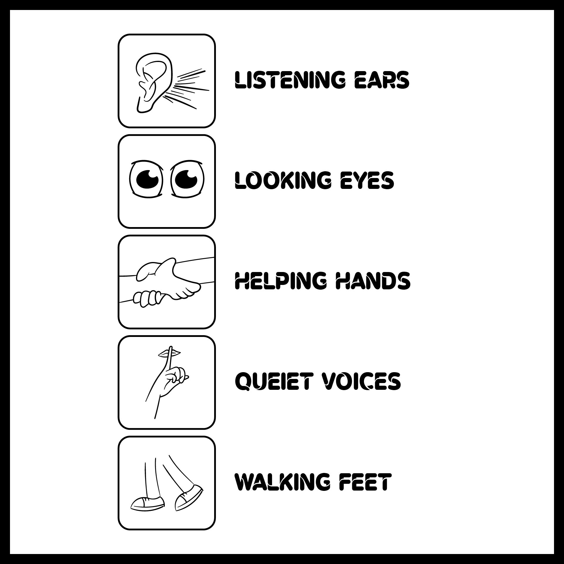 Preschool Rules 10 Free PDF Printables Printablee