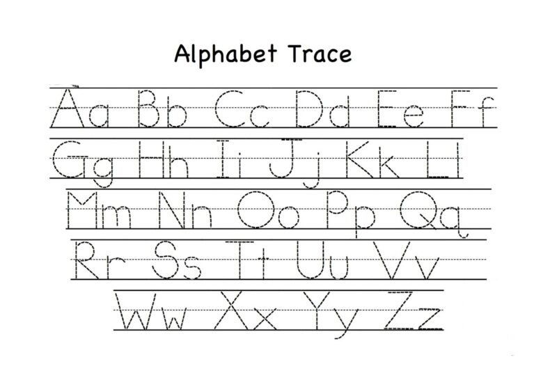 Pre-K Alphabet Writing Worksheets