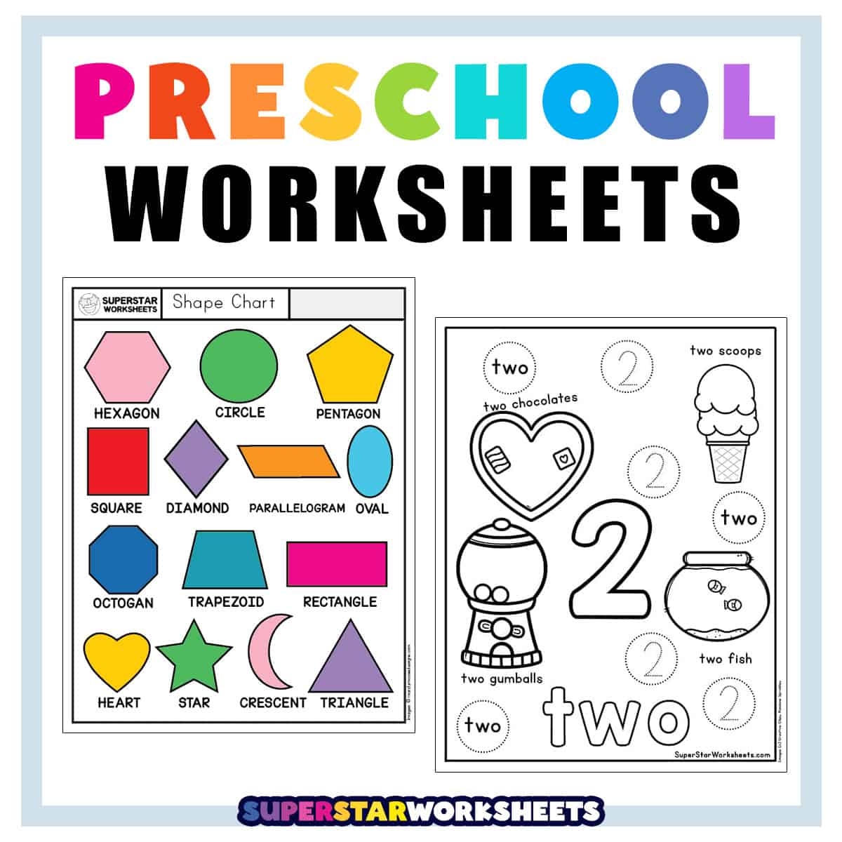 Worksheets Free Printable For Kindergarten