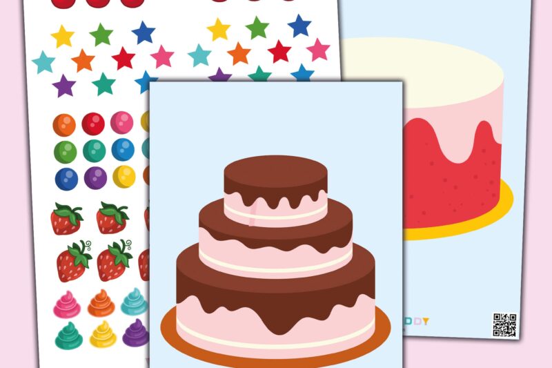 Preschool Printable Birthday Cake