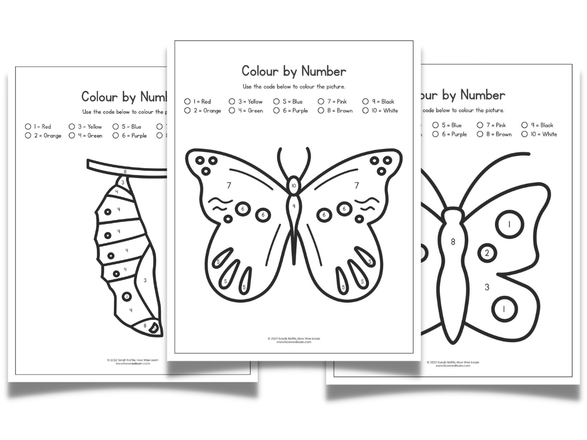Preschool Butterfly Theme Printables