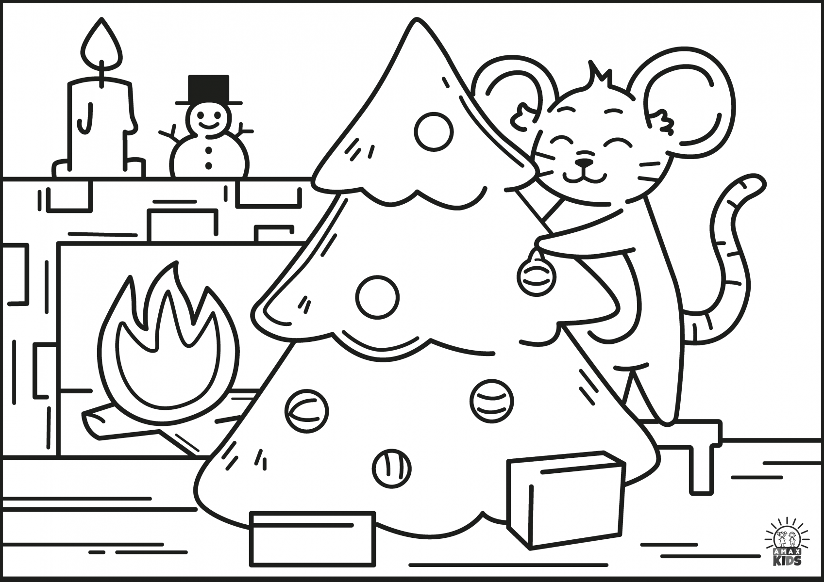 Preschool Christmas Coloring Sheets Printable