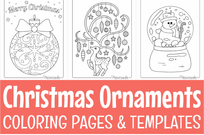 Preschool Printable Christmas Ornaments
