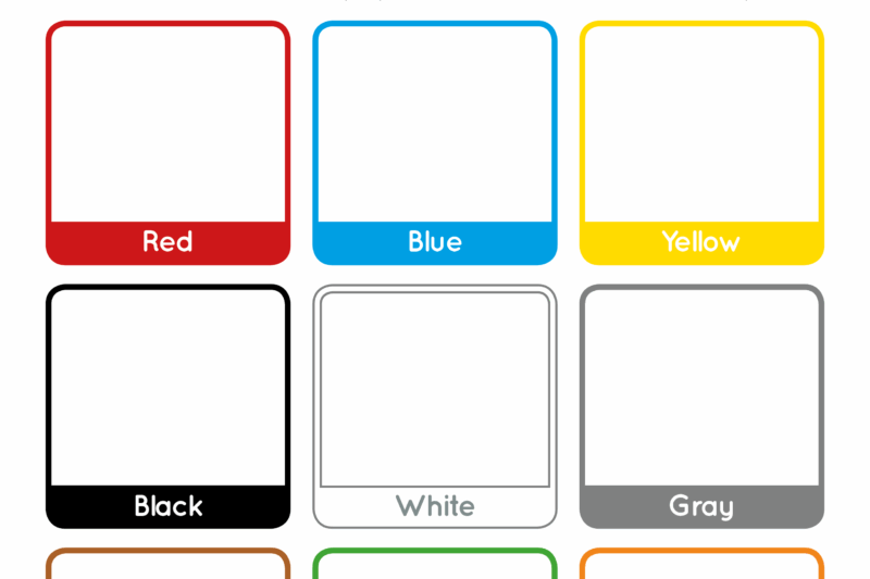 Preschool Printable Color Hunt