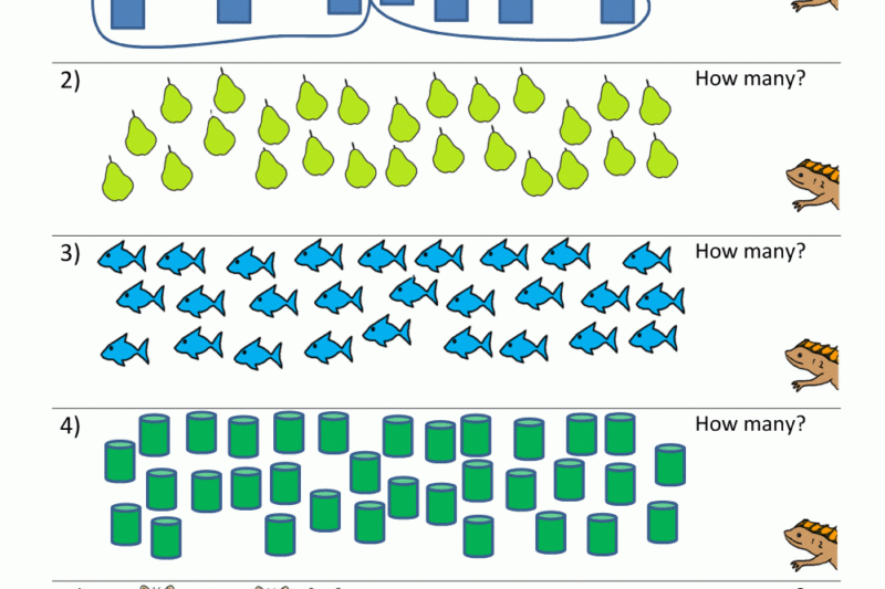 Math Grouping Worksheets For Kindergarten