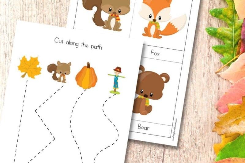 Printable Fall Lower Preschool Activities