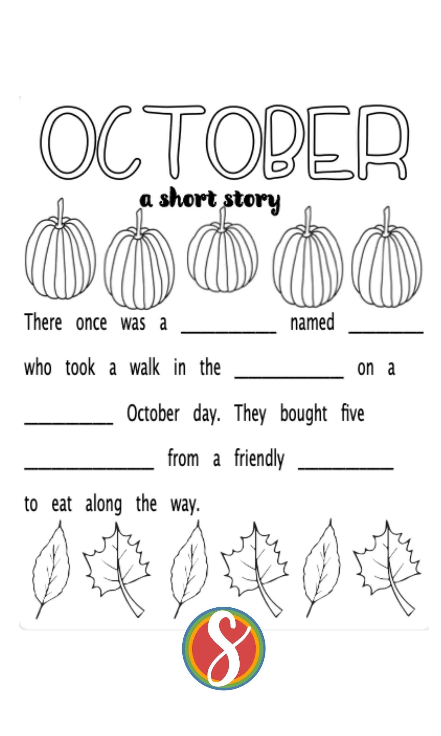 Preschool Fall Free Printable Activities