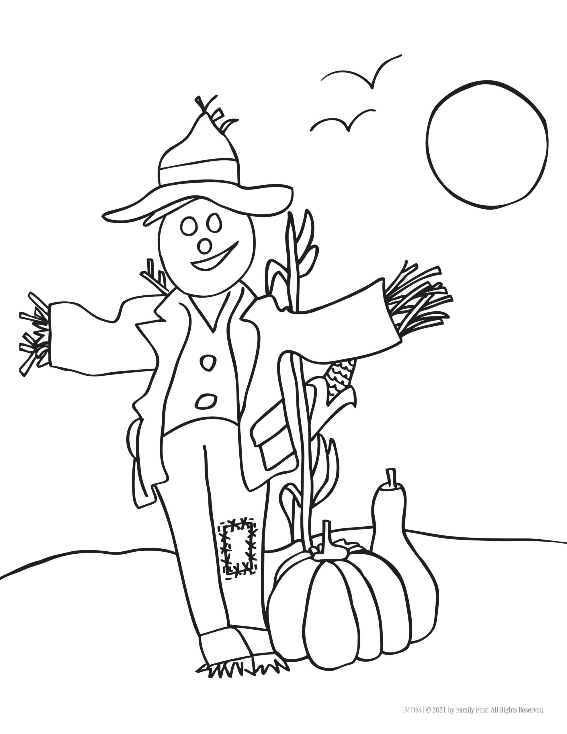 Preschool Fall Coloring Pages Printable Free