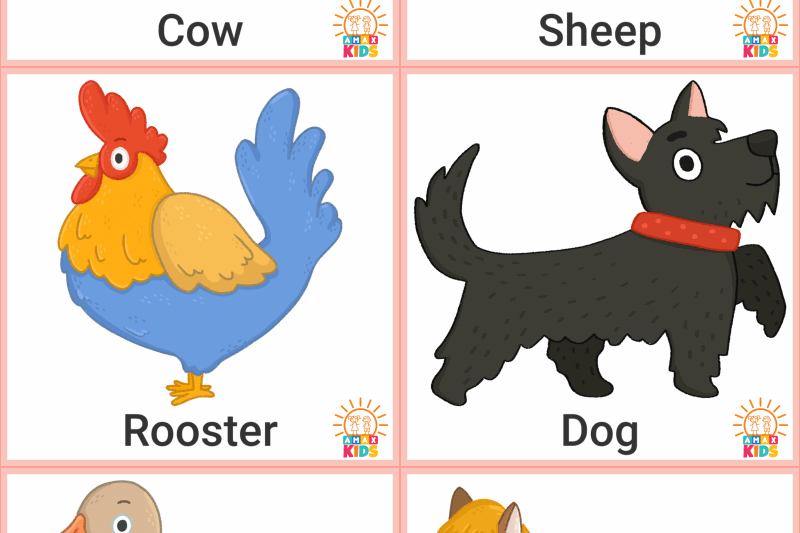 Printable Preschool Farm Animals