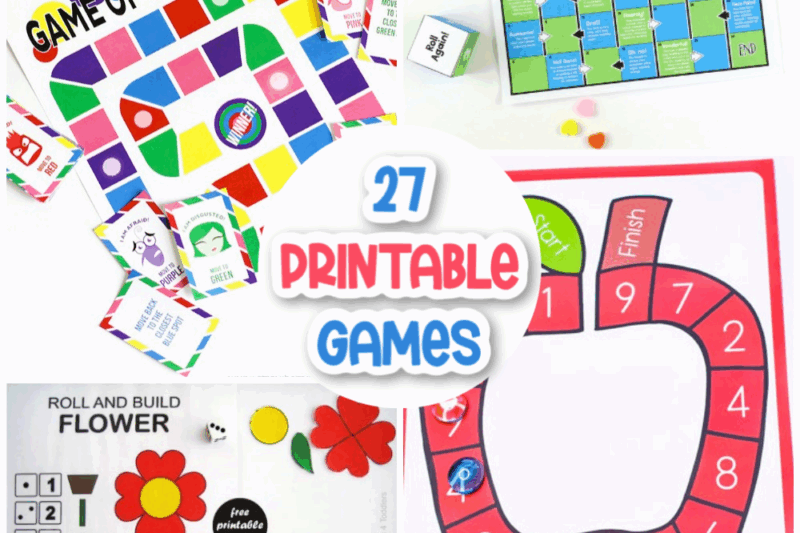 Printable Preschool Games