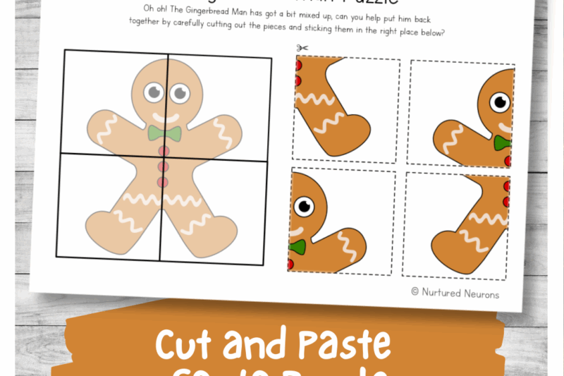 Gingerbread Man Printables Preschool