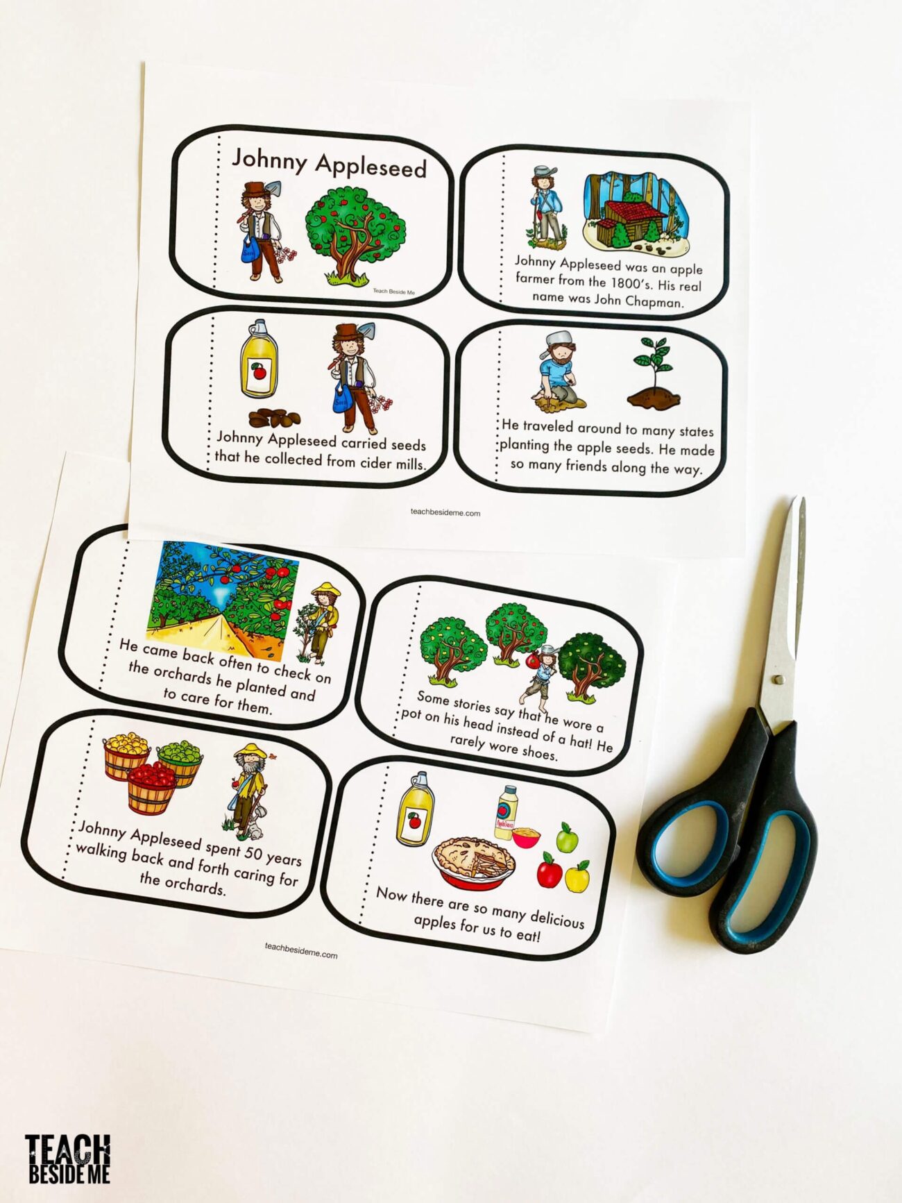 Printable Johnny Appleseed Story For Kids Teach Beside Me