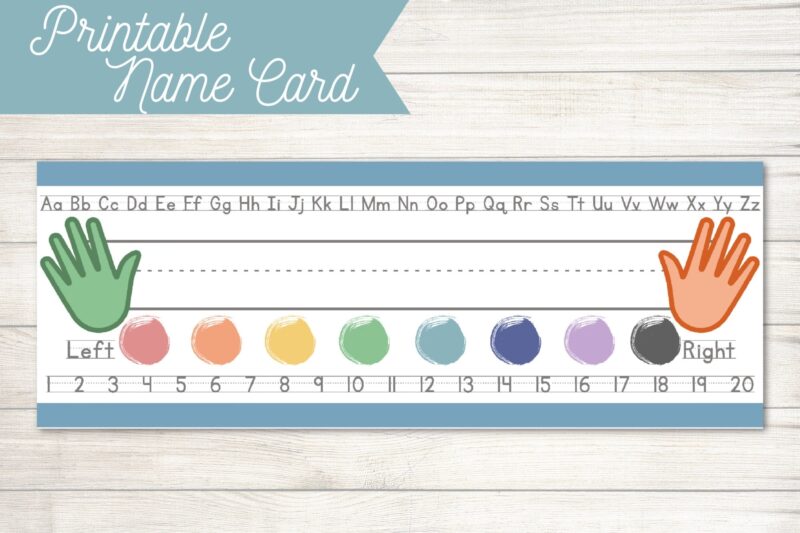 Printable Name Cards Preschool