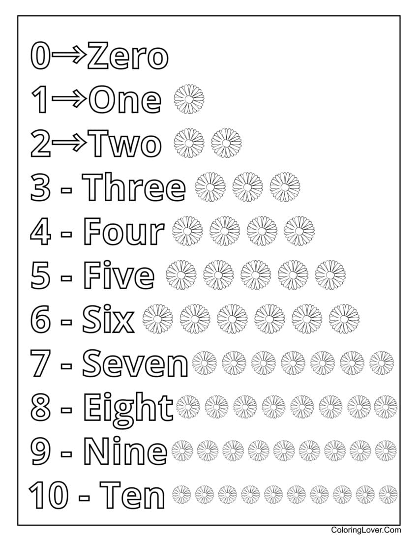 Printable Coloring Pages Preschool