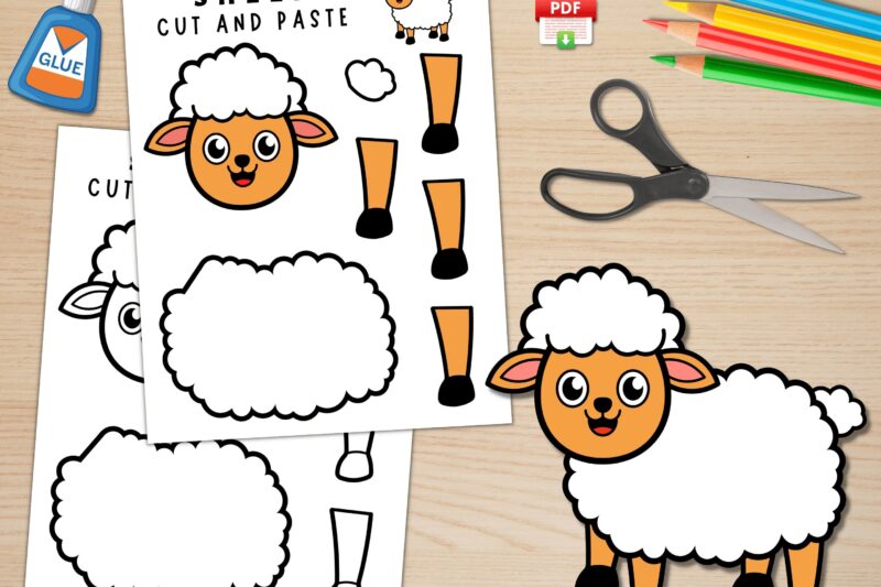 Printable Project Sheep For Preschoolers