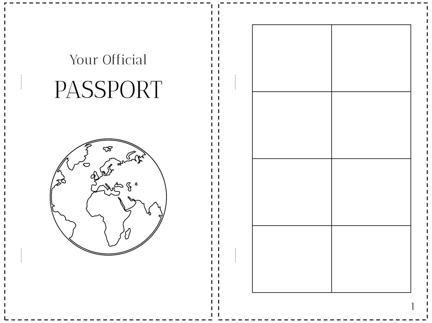 Printable Passport For Kids Pretend Travel Adventure Kit Printable Passport For Kids Pretend Travel Adventure Kit