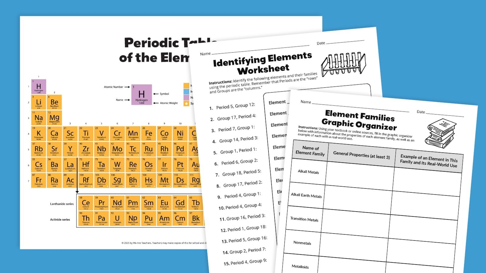 Free Printable Periodic Table Worksheets