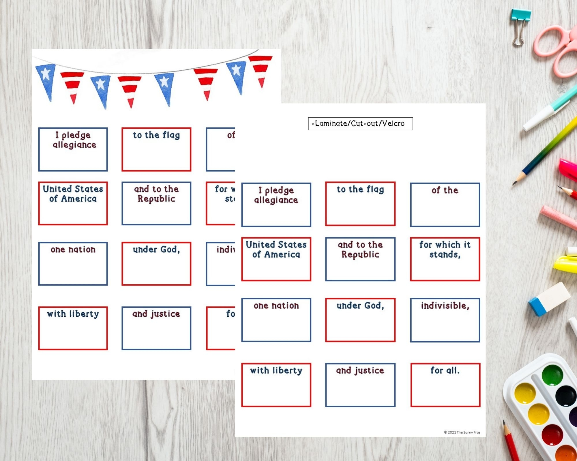 Printable Pledge Of Allegiance Activities And Worksheets Classful