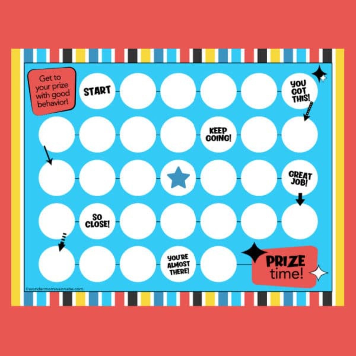 Free Printable Preschool Sticker Charts