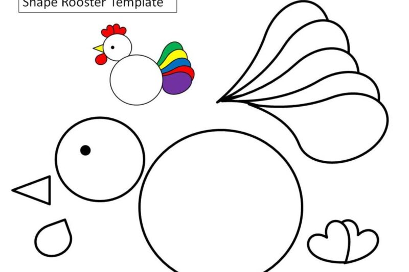 Rooster Craft For Preschool Printable