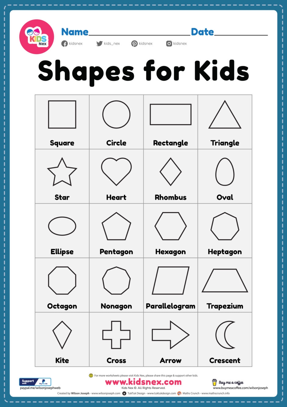Preschool Free Printable Toddler Worksheets