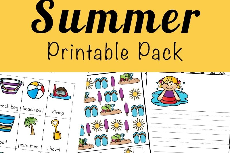 Summer Free Printables For Preschoolers