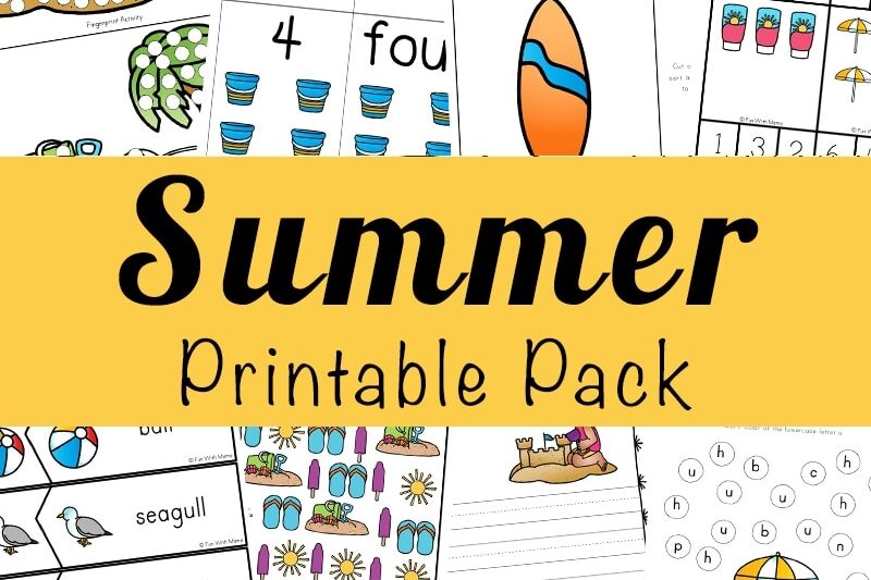 Printable Summer Activities For Preschoolers