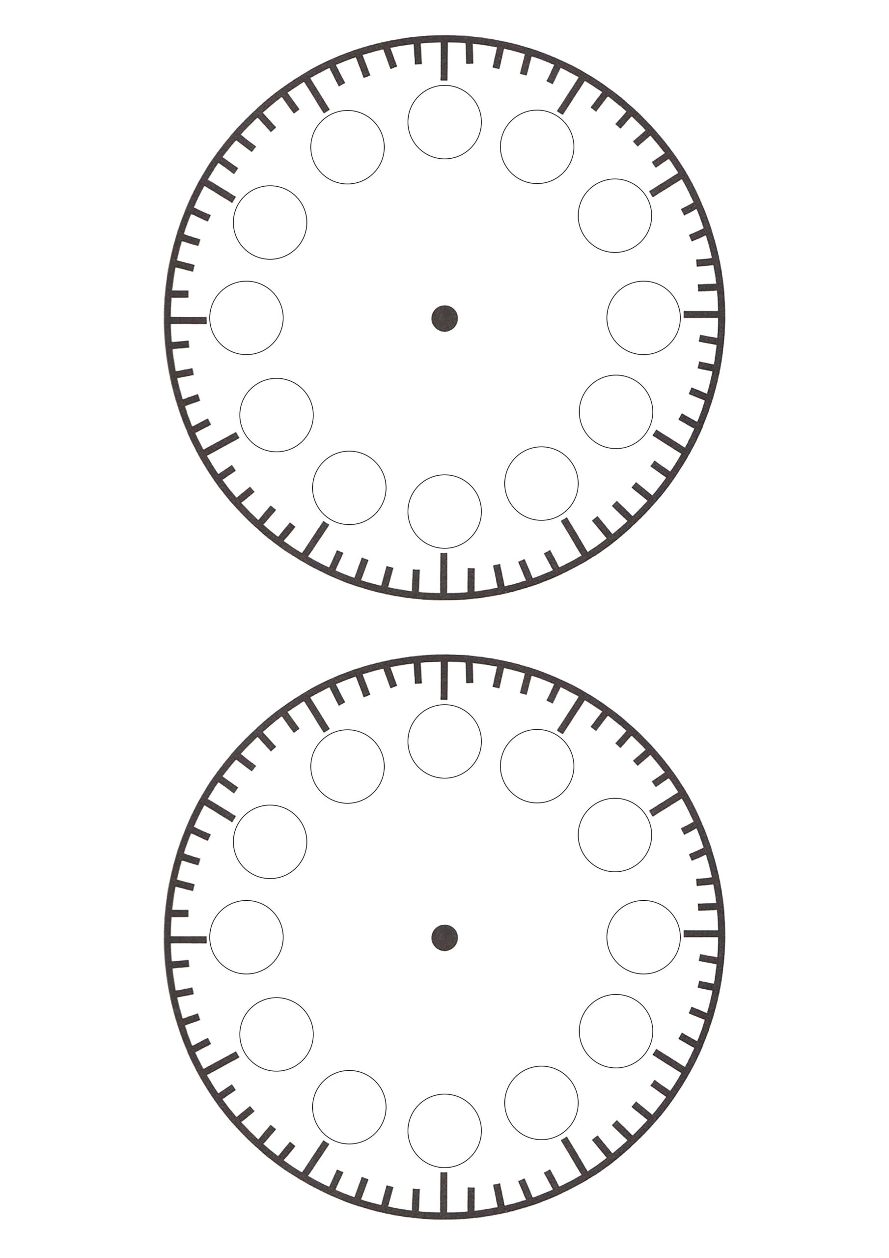 Printable Clock Face For Preschool