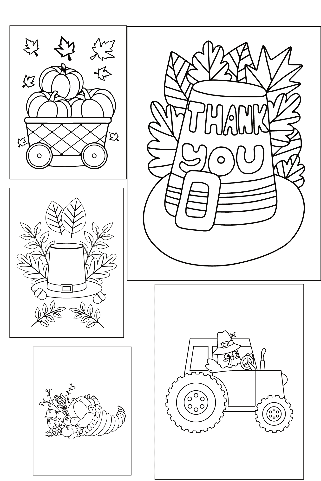 Printable Thanksgiving Pages For Preschoolers