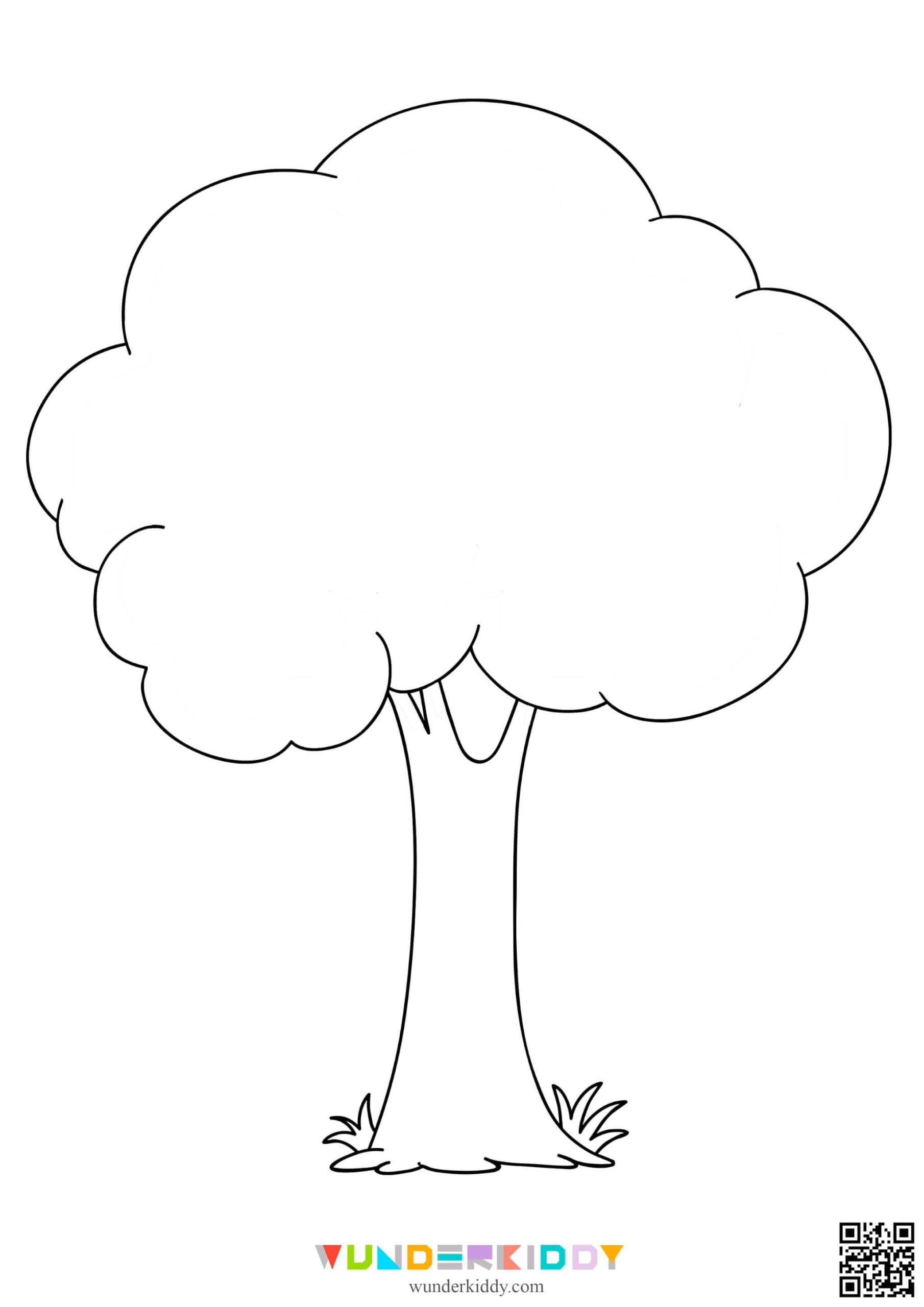 Printable Tree Template For Craft And Coloring Pages For Kids Printable Tree Template For Craft And Coloring Pages For Kids
