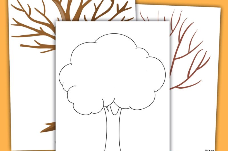 Preschool Printable Tree Template