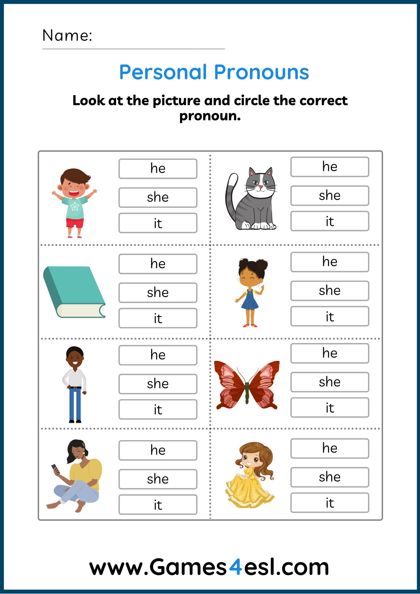 Possessive Pronouns Free Printable Worksheets Possessive Pronouns Free Printable Worksheets
