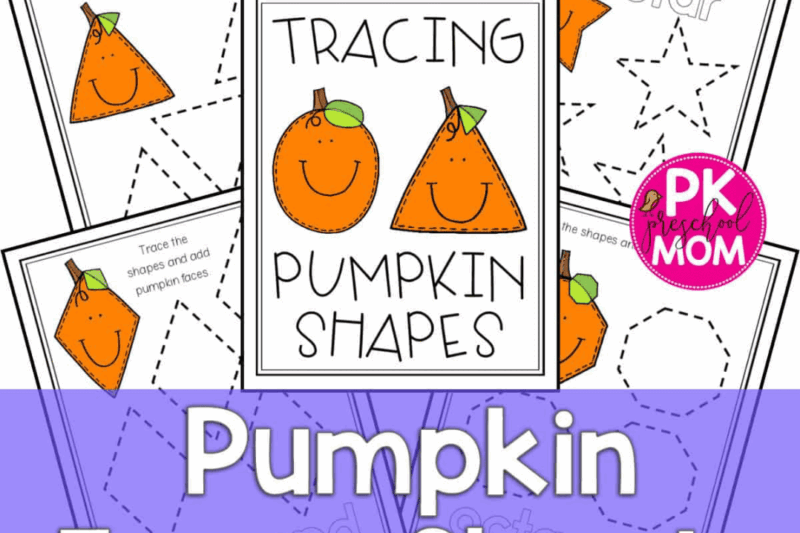 Preschool Activity Pages Printable Pumpki