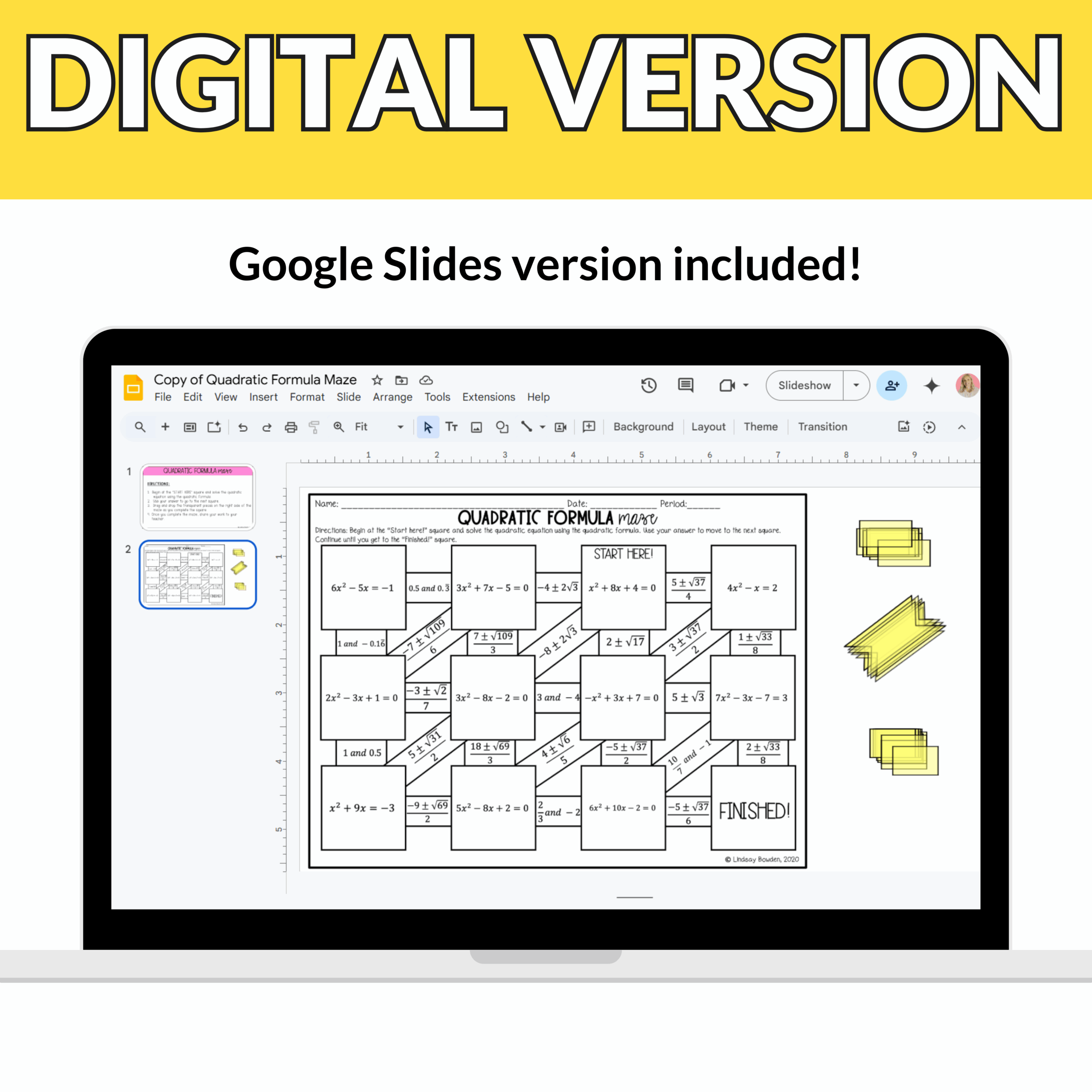 Quadratic Maze Worksheet Quadratic Maze Worksheet