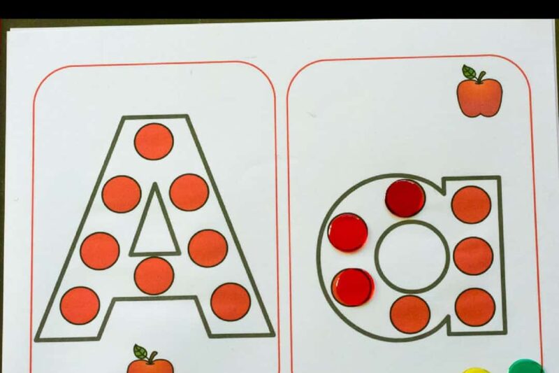 Preschool Apple Letter Printable