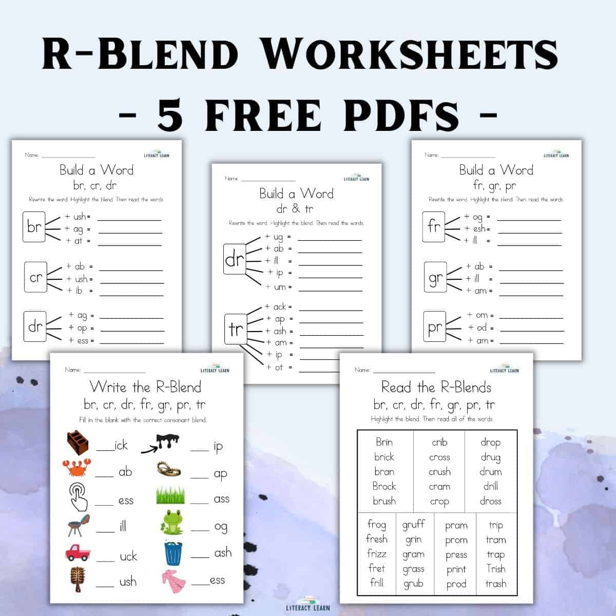 Free Printable S Blends Worksheets