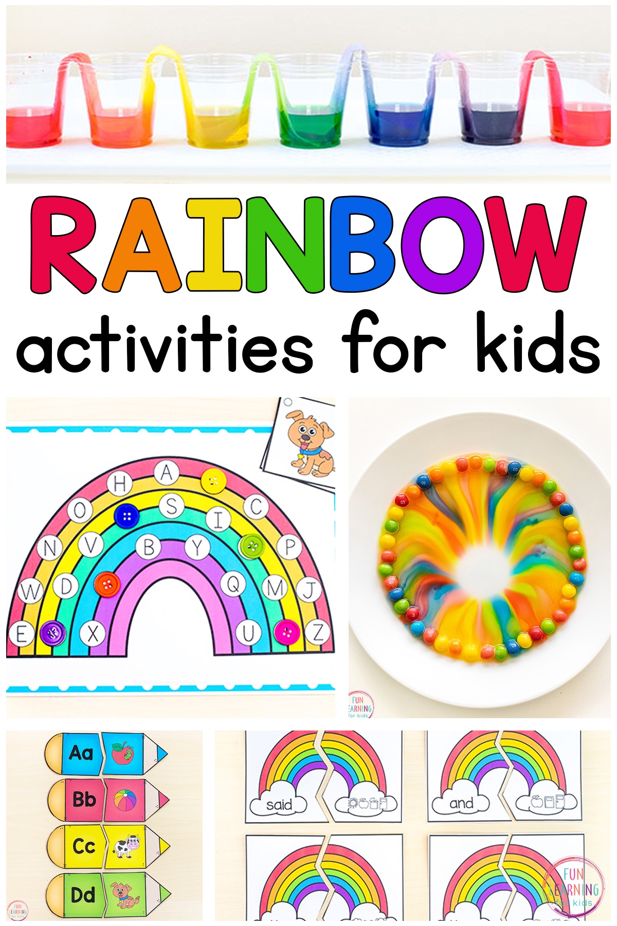 Rainbow Theme Activities For Preschool And Kindergarten