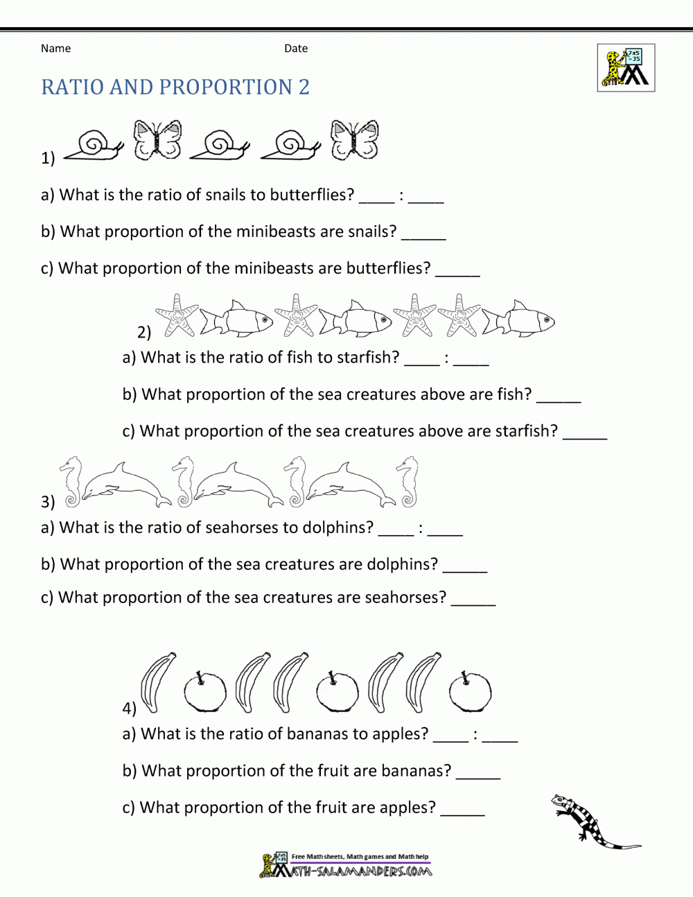 Proportion Math Worksheets Proportion Math Worksheets