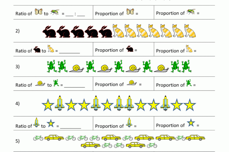 Proportion Math Worksheets