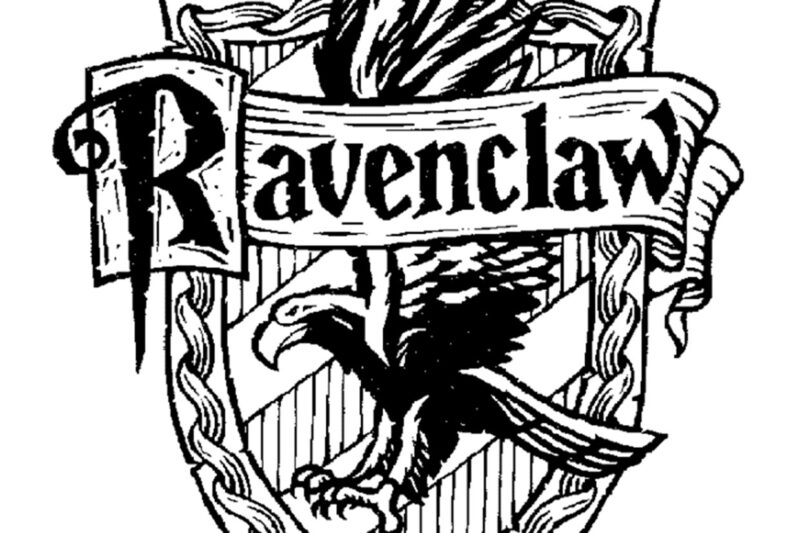Ravenclaw Crest Printable Preschool Coloring Sheet