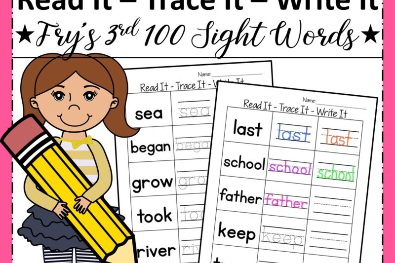 Reading Words Worksheets For Kindergarten