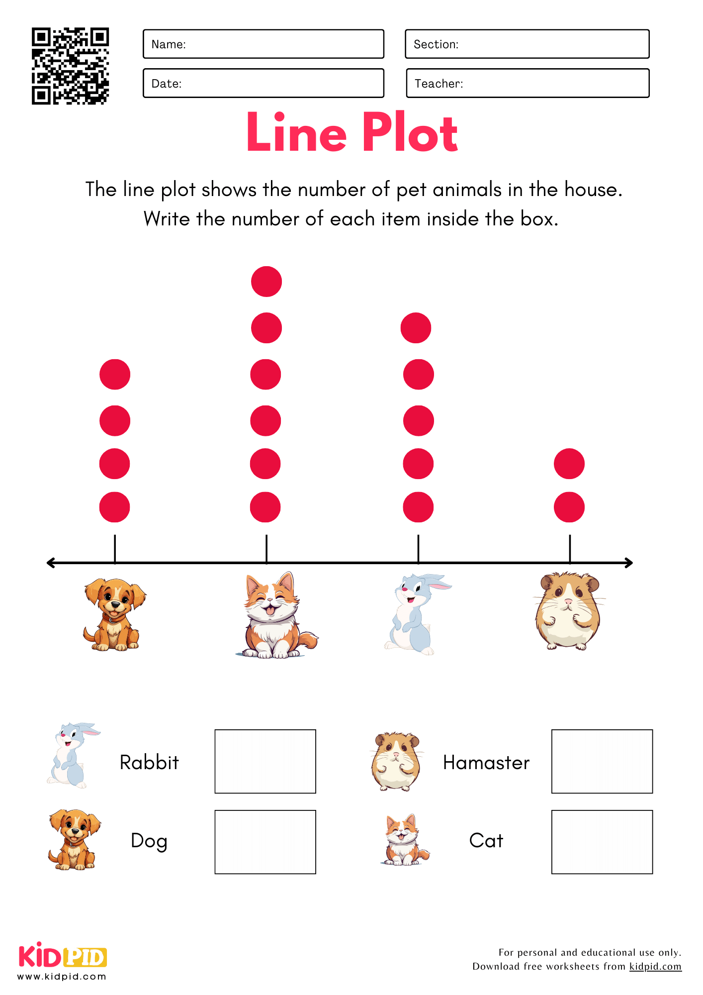 Line Plot Worksheets Free Printables