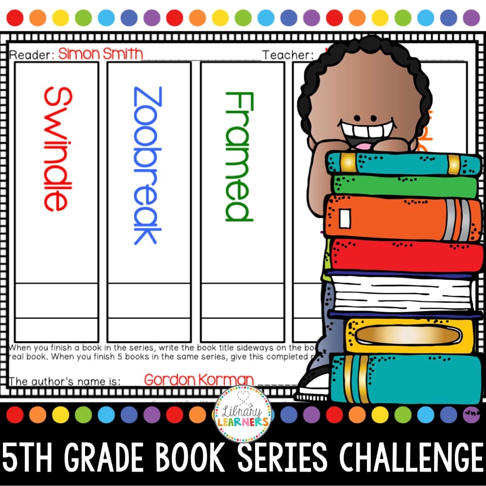 Reading Challenge For Fifth Grade Chapter Book Series