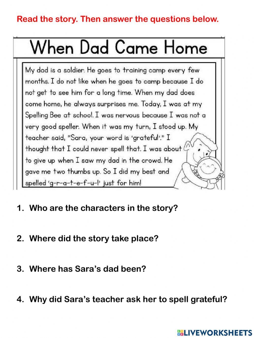 Reading Comprehension Characters Worksheet Live Worksheets Worksheets Library