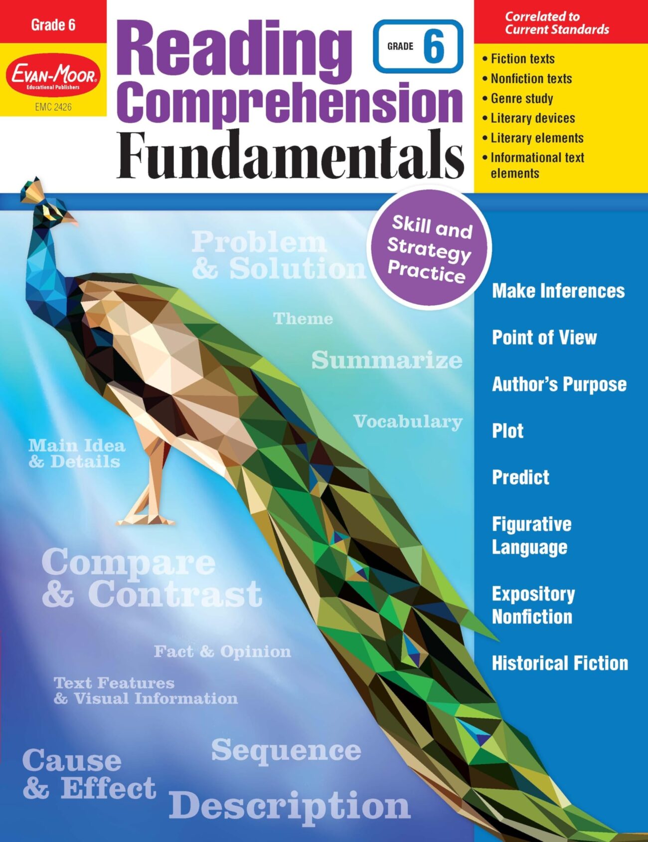 Reading Comprehension Fundamentals Grade 6 Book